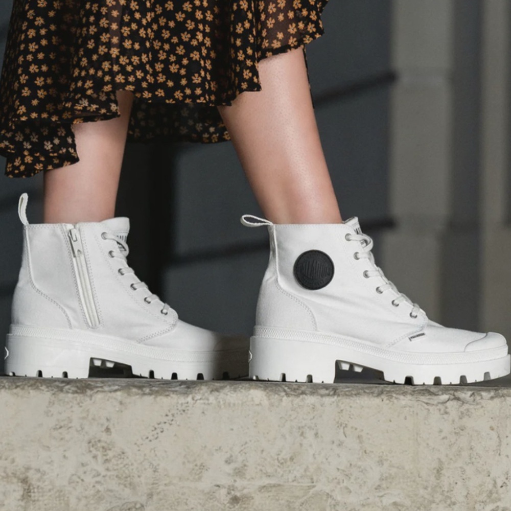 Palladium PALLABASE TWILL Boots for Women-New in Box